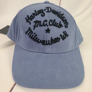 Harley‎ Davidson Club Crew Womens Milwaukee MC Club Adjustable Hat Cap One Size